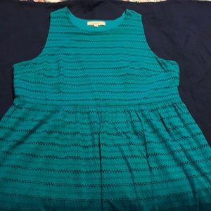 Knee length eyelet dress